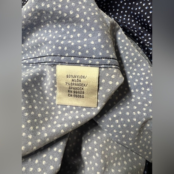 BUGATCHI Men’s Navy blue dot pattern contrast collar button down shirt size S. - Picture 11 of 14